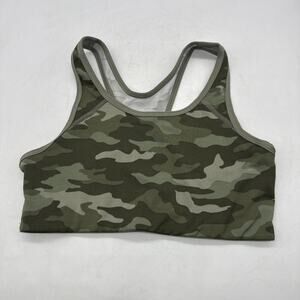 VICTORIAS SECRET PINK CAMO UNLINED SPORTS BRA‎ MEDIUM